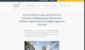 
							         Weston Homes gain agreement to principle of planning permission for ...								  
							    