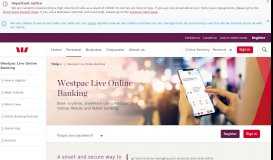 
							         Westpac Live Online, Mobile and Tablet banking | Westpac								  
							    