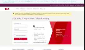
							         Westpac Online Banking								  
							    