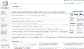 
							         WestRock - Wikipedia								  
							    
