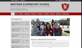 
							         Westside Elementary School: Home								  
							    