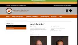 
							         Westwood Elementary Administration | About Us								  
							    
