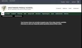 
							         Westwood Middle School / Homepage - Alachua County Public Schools								  
							    