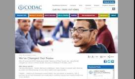 
							         We've Changed Our Name - CODAC								  
							    