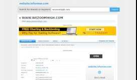 
							         wezoomhigh.com at Website Informer. Visit Wezoomhigh.								  
							    