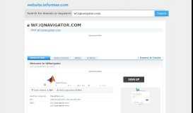 
							         wf.iqnavigator.com at WI. Welcome to IQNavigator								  
							    