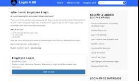 
							         wfm coach employee login - Official Login Page [100% Verified]								  
							    