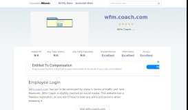 
							         Wfm.coach.com website. Employee Login.								  
							    