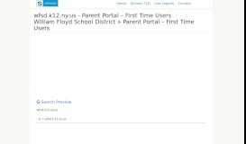 
							         wfsd.k12.ny.us - William Floyd School District » Parent Portal – First ...								  
							    