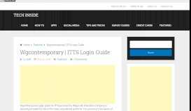 
							         WgContemporary ITTS Login Guide Student Portal Online !!! - InTech-BB								  
							    