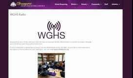 
							         WGHS Radio - Greenport Union Free School District								  
							    