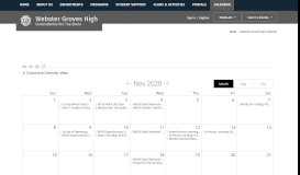 
							         WGHS / Webster Groves High Calendar - Webster Groves School District								  
							    