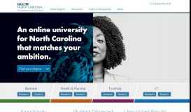 
							         WGU North Carolina Online University with Degrees and Programs								  
							    