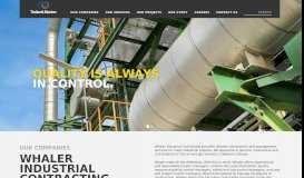 
							         Whaler Industrial Contracting | Trotter & Morton Group of Companies								  
							    