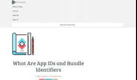 
							         What Are App IDs and Bundle Identifiers - Cocoacasts								  
							    