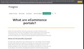 
							         What are eCommerce portals - Proagrica								  
							    