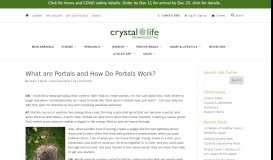 
							         What are Portals and How Do Portals Work? | Crystal Life								  
							    