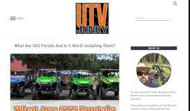 
							         What Are SXS Portals And Is It Worth Installing Them? - UTV Junky								  
							    