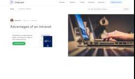 
							         What are the advantages of an intranet? | Interact Software								  
							    