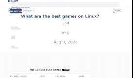 
							         What are the best games on Linux? - Slant								  
							    