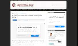 
							         What are Themes and Skins in WebSphere Portal ? | Web Portal Club								  
							    