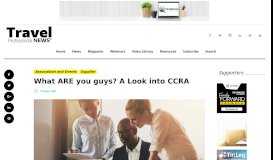 
							         What ARE you guys? A Look into CCRA | Travel Professional NEWS®								  
							    