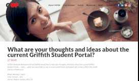 
							         What are your thoughts and ideas about the current Griffith Student ...								  
							    
