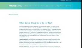 
							         What Can a Cloud Store Do for You? - Invoice Cloud								  
							    