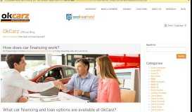 
							         What car financing and loan options are available at OkCarz?								  
							    