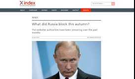 
							         What did Russia block this autumn? - Index on Censorship Index on ...								  
							    