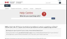 
							         What do I do if I have technical problems when applying online?								  
							    