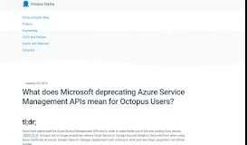
							         What does Microsoft deprecating Azure Service Management APIs ...								  
							    