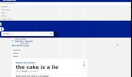 
							         What Does the cake is a lie Mean? | Memes by Dictionary.com								  
							    