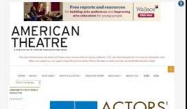 
							         What Equity Is Doing to Prevent Harassment ... - AMERICAN THEATRE								  
							    