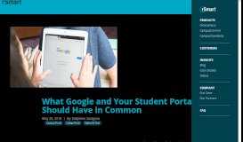 
							         What Google and Your Student Portal Should Have in Common - rSmart								  
							    