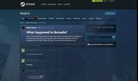 
							         What happened to Borealis? :: Portal 2 General Discussions								  
							    
