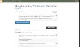 
							         What happened to Workday, WTF is going on ????? - post ...								  
							    