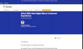 
							         What IKEA Gets Right About Customer Experience | Fonolo								  
							    