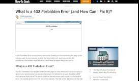
							         What is a 403 Forbidden Error (and How Can I Fix It)?								  
							    