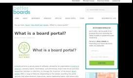 
							         What is a board portal? - Better Boards								  
							    