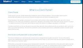 
							         What is a Client Portal? - Blueleaf								  
							    