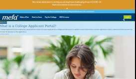 
							         What is a College Applicant Portal? - MEFA								  
							    