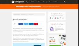
							         What is a Comment? How to Manage Comments in WordPress								  
							    