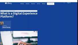 
							         What is a Digital Experience Platform (DXP)? | Liferay								  
							    