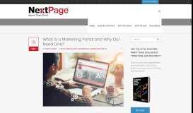 
							         What is a Marketing Portal and Why Do I Need One? | NextPage								  
							    