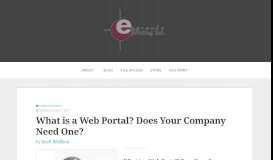 
							         What is a Web Portal? Does Your Company Need One?								  
							    
