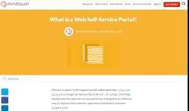 
							         What is a Web Self-Service Portal? | MindTouch Blog								  
							    