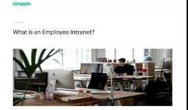 
							         What is an Employee Intranet? - Simpplr								  
							    