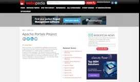 
							         What is Apache Portals Project? Webopedia Definition								  
							    