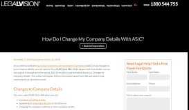 
							         What is ASIC Form 484 (Changes to Company Details)? - LegalVision								  
							    
